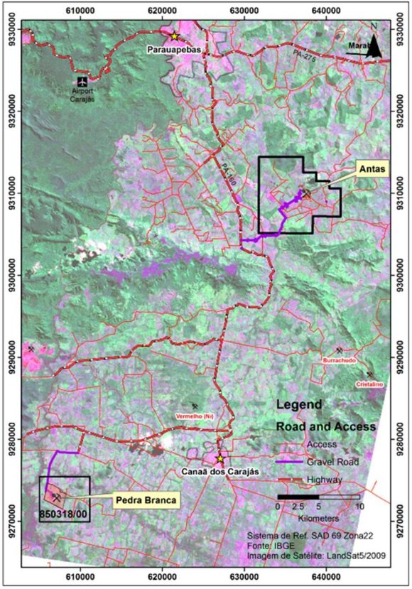 Avanco Resources Pedra Branca Project location