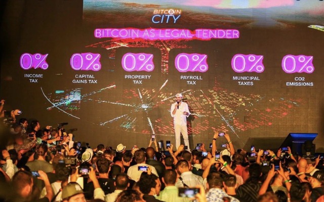 Bitcoin city El Salvador Nayib Bukele income capital gains property payroll tax