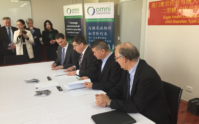Eagle Health Holdings Omni Innovation China diabetes agreement signing