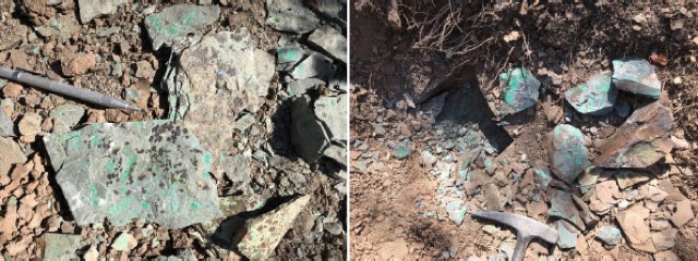 Red Mountain Mining RMX secondary copper mineralisation