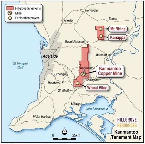 Mt Rhine copper gold project Hillgrove Resources