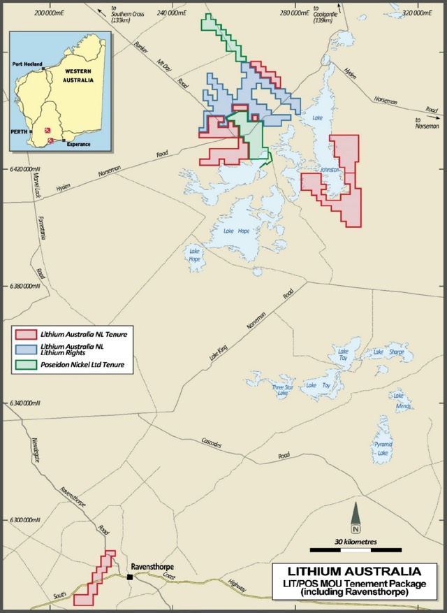 Poseidon Nickel Lithium Australia Tenement Package Ravensthorpe