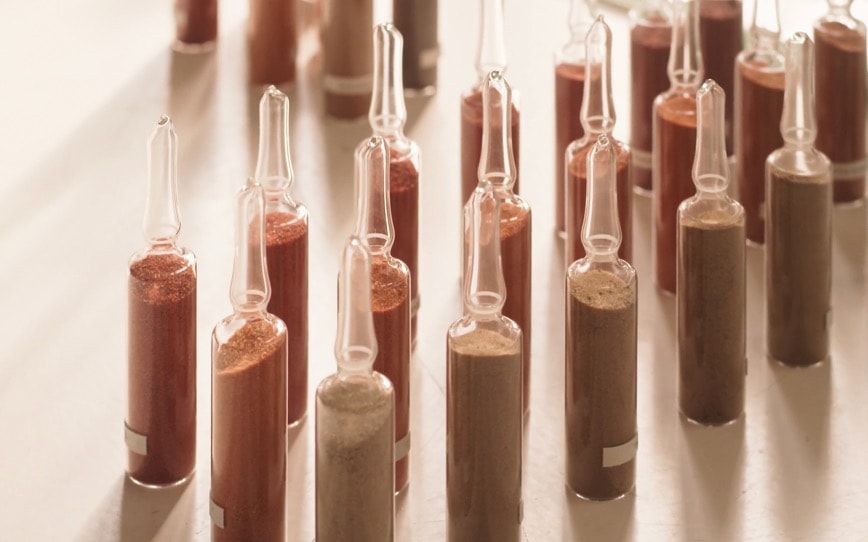 Rare earth elements chemicals flasks