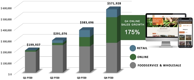 WOA sales FY 2020