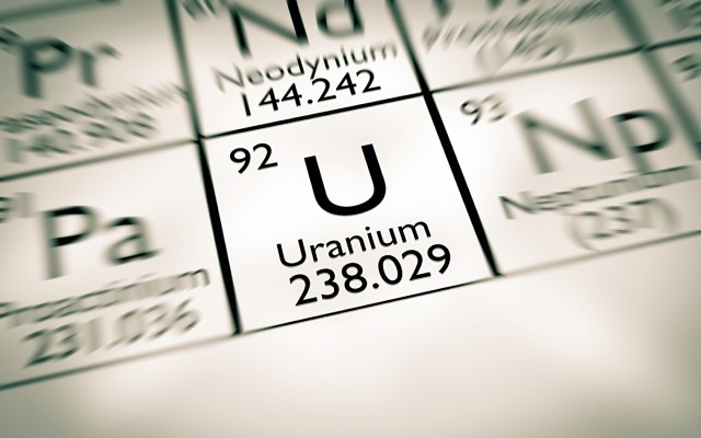 Uranium chemical element periodic table