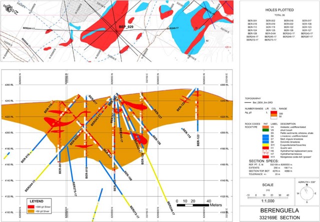Valor Resources Silver Mineralisation Berenguela