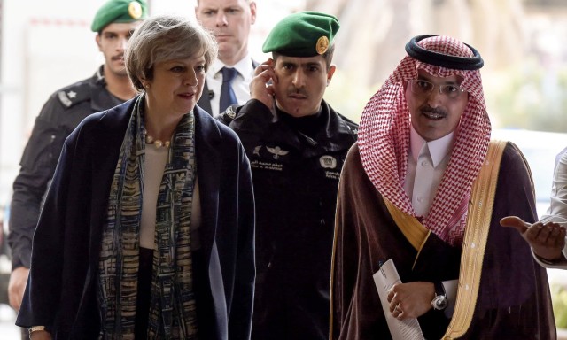 Saudi Arabia finance minister stock exchange Theresa May Mohammed al-Jadaan